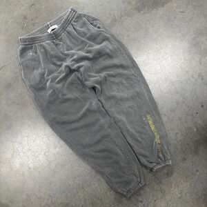 Grey Daydreamer Records sweatpants with faded accents